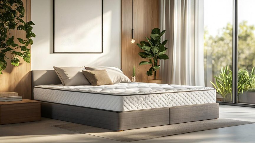 Chambre confortable avec matelas adapté aux allergies