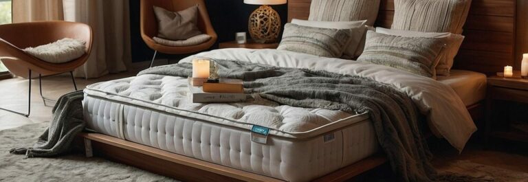 Petite chambre optimisée avec un matelas adapté à un espace réduit